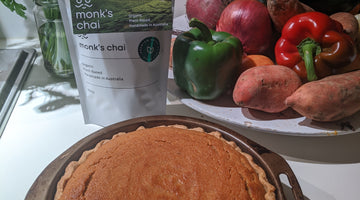Monk's Chai Sweet Potato Pie Recipe (Non-vegan)